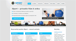Desktop Screenshot of isportsystem.sk