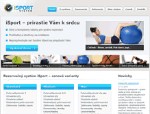 Tablet Screenshot of isportsystem.sk