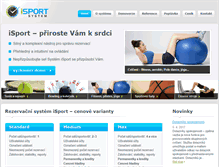 Tablet Screenshot of isportsystem.cz